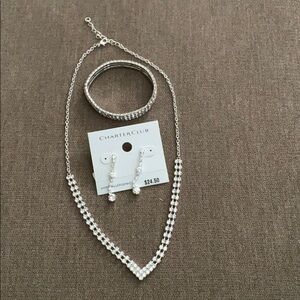 Charter Club Necklace, Earrings and Bracelet!